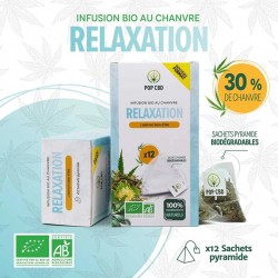 Infusion CBD bio pour la relaxation en sachet