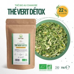 Organic detox green tea with hemp