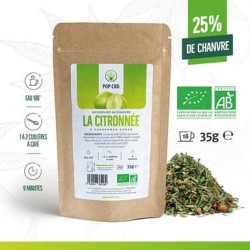 Infusion CBD bio La citronnée 35g - Pop CBD