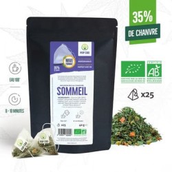 CBD bio Kräutertee "Schlaf" Pyramidenbeutel 40g - Pop CBD